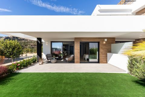 montecala gardens cumbre del sol. new built modern apartments for sale in benitachell between javea and moraira ref ph024 with 2 bedrooms 2 bathrooms several models with terrace garden solarium.