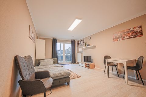 As of 01.02.2023, you can move into the beautiful, completely renovated flat, which is located on the second floor. The flat consists of one attractive room. The balcony invites you to relax and soak up the sun. Furthermore, a cellar room belongs to ...
