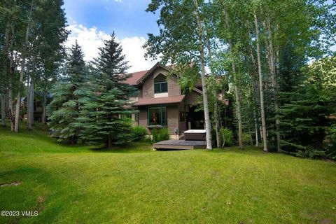 Spacious, like new 5 bedroom, 7 bath, located in Vail's quiet Highland Meadows neighborhood. Remodeled bathrooms, upgraded and perfectly maintained throughout by the original owner. Sunny Great Room with cathedral ceilings and beautiful views. Additi...