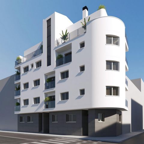 NEW BUILD APARTMENTS IN TORREVIEJANew Build apartments and penthouses in TorreviejaNew Build residential of 12 exclusive 1 and 2 bedrooms 1 and 2 bathrooms apartments and penthouses with open plan kitchen and living area large fitted wardrobes fully ...