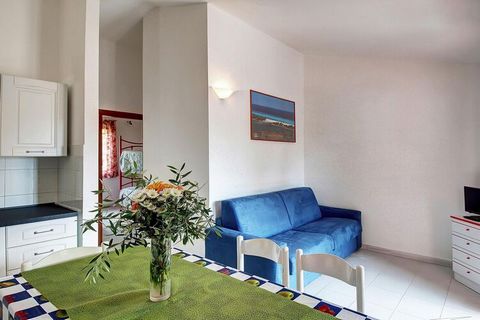 Simply and practically furnished apartments in the Gallura holiday residence in the renowned holiday resort of San Teodoro. The apartments are on the ground or upper floor, have a kitchenette, living room and two bedrooms, as well as a balcony or ter...