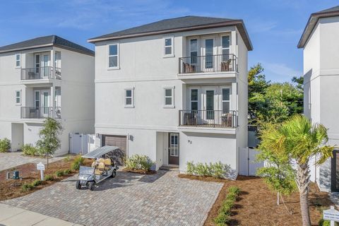 Embrace coastal living in this 4-bed, 4.5-bath, 3-story retreat built in 2020, just 0.06 miles from Pompano Joe's beach access. The interior exudes modern luxury with spacious living areas. Fully furnished and move-in ready, a golf cart enhances beac...