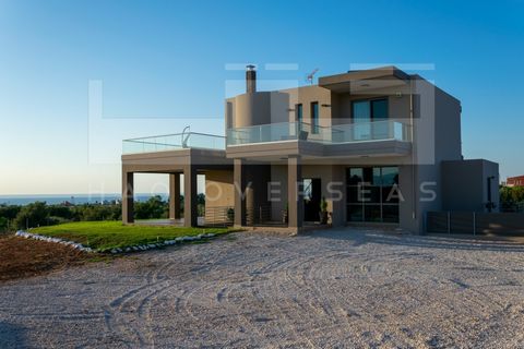This newly built villa for sale in Akrotiri, Chania Crete, is located in the village of Agios Onoufrios with some of the best sea views . The villa has a total living space of 200m2, sitting on a 4000m2 private plot. it is developed over 2 levels, an...