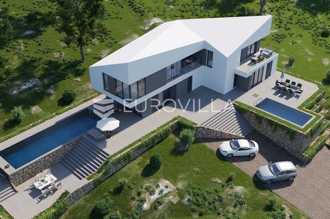 Cavtat, building land with a valid building permit for the construction of a semi-detached villa divided into two two-story residential units with a total gross area of 320 m2 together with two auxiliary buildings (outdoor pools with pool equipment)....