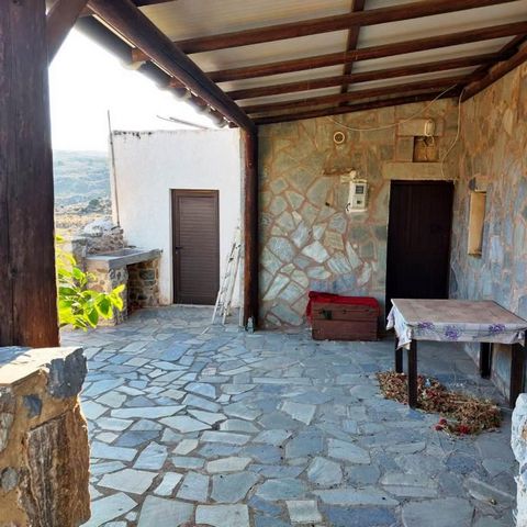 Magasa, Sitia, East Crete: A very special traditional stone house 14km from the sea. The house is located in a quiet area. It has very good access, one part from agricultural road. A stone house of 79m2 consisting of an open plan kitchen- living area...