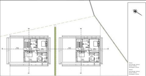 Localizado em Chãos, Aljubarrota - Alcobaça, o terreno tem projeto aprovado para a construção de moradia unifamiliar de linhas modernas. A moradia está projetada com três quartos (um deles suite e outro no rés-do-chão), salão, cozinha, lavandaria e t...