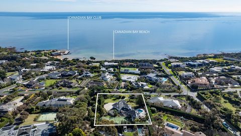 With an unrivalled vantage point that commands 180-degree views of the bay, the city skyline, and breathtaking sunsets from almost every room, this extraordinary property on the prestigious Golden Mile of Mount Eliza conveys a lifestyle of exclusivit...