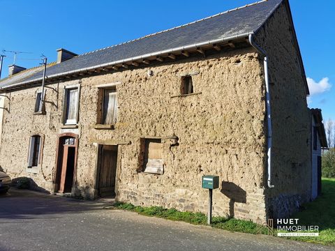 PLUMAUGAT - Auf halbem Weg zwischen Rennes und St. Brieuc, ideal für Liebhaber der Natur und des ruhigen Wohnens. Dieses Haus mit großem Renovierungspotenzial wurde in Erde auf einem Steinkeller erbaut und wartet nur darauf, restauriert zu werden. Es...