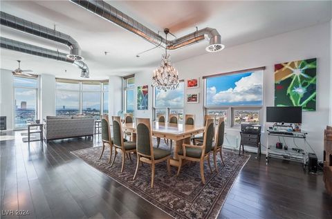 WOW ! YES YOU CAN HAVE IT ALL !UNITS LIKE THIS RARELY COME ON THE MARKET !AMAZING TURN KEY FULLY FURNISHED NEW YORK STYLE LOFT ! THIS IS A HIGHLY UPGRADED CORNER UNIT IN THE HEART OF DOWNTOWN WITH BREATHTAKING 360 VEWS OF THE STRIP , DOWNTOWN AND THE...