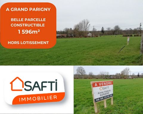 A GrandParigny, en campagne, beau terrain constructible de 1 596m², desservi avec l'ensemble des réseaux (eau potable, électricité, tout à l'égoût, fibre) Certificat d'urbanisme OK. La localité de GrandParigny représente l'équilibre parfait entre tra...