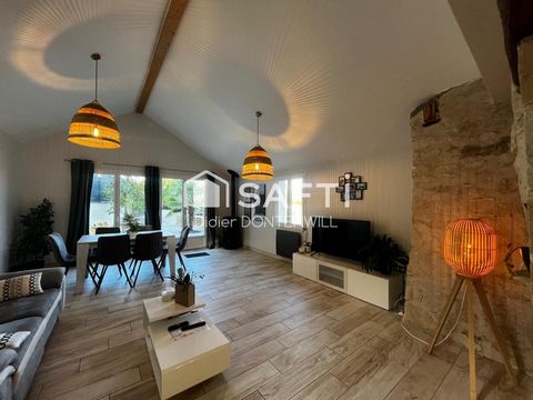 MAISON DANS CHARMANT VILLAGE BEAU TERRAIN ARBORE 2 CH 2 SALLES DE BAINS BUREAU