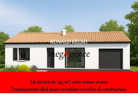 Terrain de 745 m² à Commequiers, proche de Saint-Gilles-Croix-de-Vie