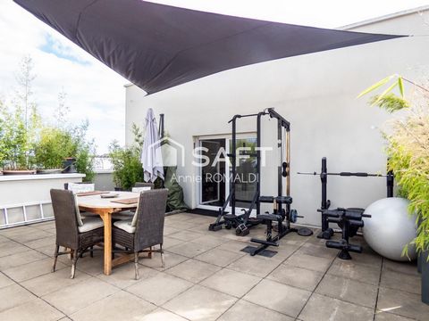 RARE A LA VENTE : DUPLEX INVERSE FAMILIAL- LUMINEUX- 3 CHAMBRES - 2 TERRASSES - PARKING