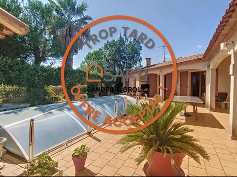 VILLA 125m², PISCINE, 3 GARAGES, TERRAIN 1100m²