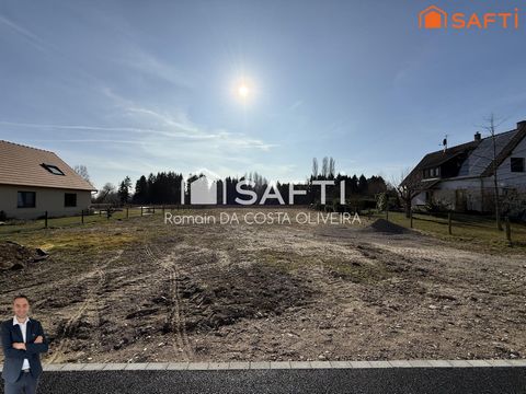 Superbe terrain viabilisé de 14,30 ares hors lotissement