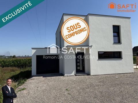 Superbe maison de 4 Pièces disposant d'un garage et d'une jolie vue dégagée sur les champs !