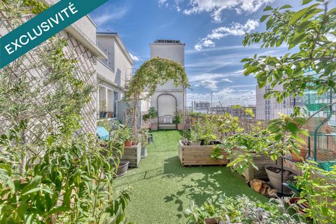 2 pièces en dernier étage avec 3 terrasses aménagées