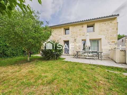 Maison en pierre de 2 chambres, belle pièce de vie, rénovée, jardin intimiste