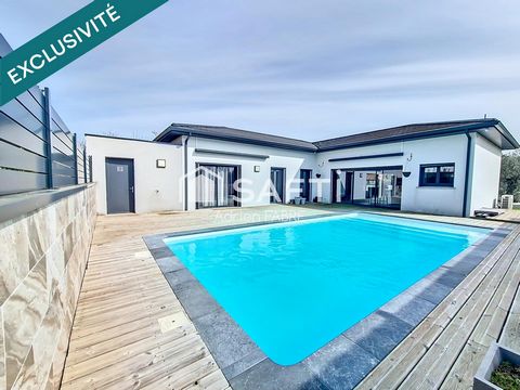 Maison T5 de 136m² RT 2012 de plein pied à proximité du collège de Bessières et à 30 minutes de Toulouse.