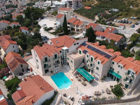 Luxury villa for sale in Bol on the island of Brač in Croatia. The internal area of the building with balconies is approx. 5000m2. The basement of the building contains a large congress hall (600m2), a smaller hall (300m2) and a special hospital for ...