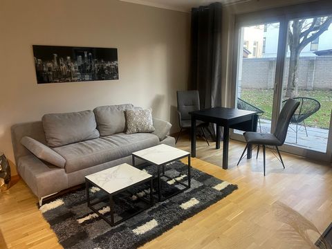 The apartment is in a quiet location on the outskirts of Berlin in the immediate vicinity of BER Airport. The cozy apartment is divided into a living room, a kitchen, a bathroom and a hallway, as well as a garden terrace. It is on the ground floor of...