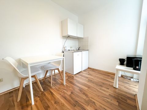 The nice 1 bedroom apartment is located on the 3rd floor of an apartment building (elevator available), has a size of 25sqm and offers space for 2 people. It is centrally located and offers ample parking on site on the street (optionally, an undergro...