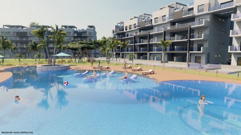 NEW BUILD APARTMENTS IN EL RASO GUARDAMAR DEL SEGURA New Build residential complex of modern style apartment in El Raso Guardamar del Segura This apartment have 2 and 3 bedrooms 2 bathrooms open plan salon with kitchen ground floor with private garde...