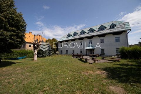 This unique hostel located in the center of Fužine offering accommodation and catering facilities. On the ground floor office space, restaurant, kitchen, event hall, toilets for guests and staff, laundry, utility rooms, boiler room and internal stair...