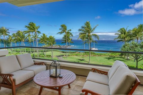 Welcome to The Montage Residences Kapalua Bay, Unit 1302! This grand residence 3-bedroom, den, 3.5 bathroom property is one of the most desirable Residences within the Montage community because of its direct-front row location. Its 3rd floor location...