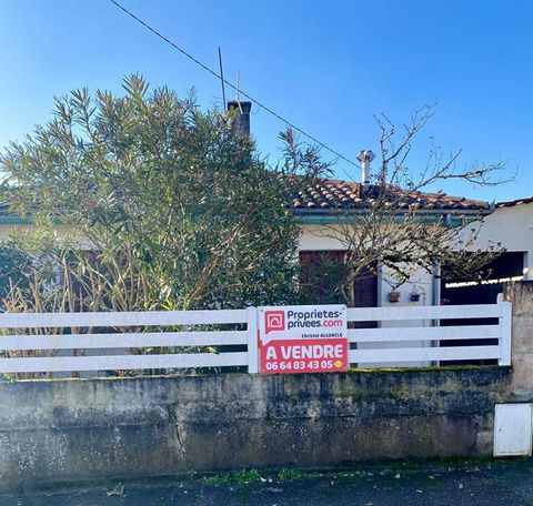 Maison non mitoyenne et de plein pied dans une rue calme avec garage (3.81 % honoraires TTC à la charge de l'acquéreur.)