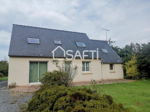 Located in Pleumeur-Gautier (22740), this 2001 house on land of approximately 7000m2 benefits from a location close to the town. This concrete block house with slates of 80 m² of living space is spread over two levels. The ground floor includes an en...