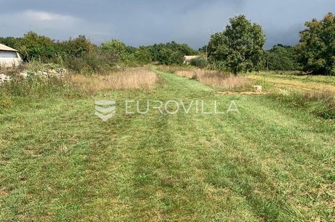 Svetvinčenat, Režanci; rectangular building plot for sale located in a quiet location surrounded by greenery and with only a few houses. The land is 500 m2, and electricity and water are right next to the land. The price includes a share in the owner...