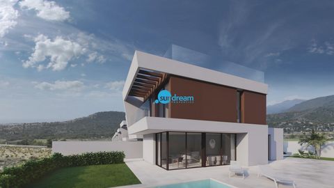 Villa zu verkaufen mit privatem Pool in Finestrat-Alicante~~Entdecken Sie eine atemberaubende neue Entwicklung von 14 modernen Villen in der Provinz Alicante an der schönen Costa Blanca. Eingebettet zwischen Benidorm, Finestrat und dem ikonischen Ber...