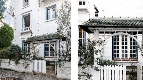 Idéalement située au sein d'une très jolie impasse préservée bordant l'avenue Junot. Cette charmante maison des années 30 au style balnéaire, sur quatre niveaux, d'une superficie de 113,20m² bénéficie d'un jardinet et d'une terrasse de 12m². Lumineus...