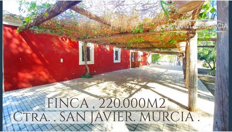 *220,000m2 of LAND (FINCA), with an amazing spanish home with so many possibilities!!!, located between Murcia and San Javier*, just 15 min. from El Mar Menor coast, and from Corvera airport. It has been used for the breeding of pure spanish horses, ...