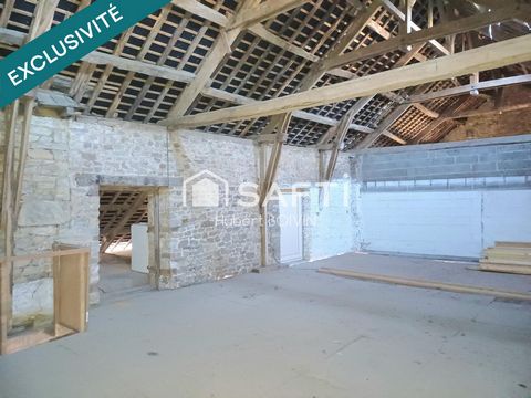 GAHARD Centre bourg, à 30 minutes de RENNES, jolie bâtisse en pierres à rénover entièrement CUO Positif...