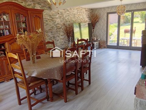 Maison 106m2, 3 chambres grande pièce de vie lumineuses, grand jardin