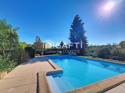Jolie maison de plain pied, 4 chambres, piscine
