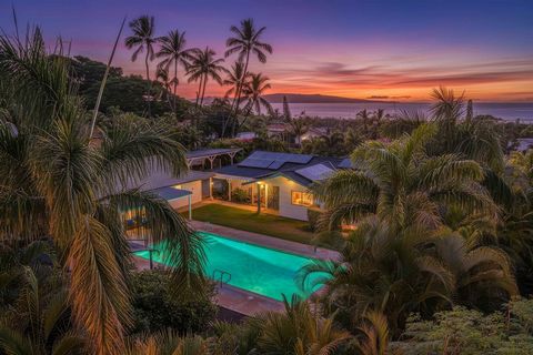 UNIQUE single-level home on well-landscaped, 1/2 acre lot. Expansive front yard with nice ocean and mountain views. Private backyard with large, tiled pool. Well-planned improvements: new rock walls at front and sides, cesspool to septic conversion, ...