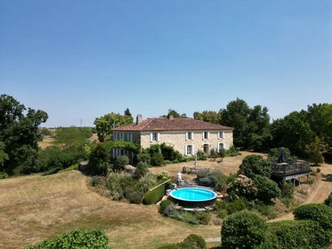 Summary A handsome, south facing Maison de Maitre set in the heart of the Gers with truly exceptional views of the rolling hills of the Gers with the Pyrenees mountains as a backdrop. This classic Gersois stone built home provides spacious living are...