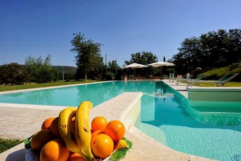 Enjoy an Italian holiday in this characteristic holiday home in Tuscany’s Bucine with a private swimming pool and sauna. This property is ideal for holidays with family and/or friends. You may resume the day with a walk through the beautiful surround...