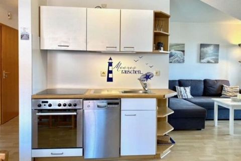Here you spend your holidays in a bright and friendly furnished holiday apartment in a small and quiet holiday complex in Scandinavian style, 4-family house, on the 1st floor. The living room welcomes you with a flat screen TV, DVD player and a corne...