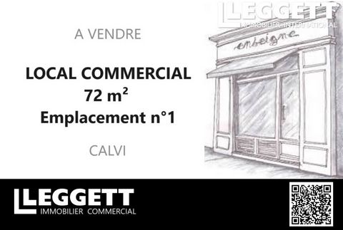 A25566TP20 - Ideally situated in the very popular city of Calvi - North Corsica. With great visibility and in excellent condition, this 72m² retail space offers a wide range of business opportunities. It is compatible for retail, office space or priv...