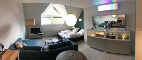 The as good as new apartment can be moved to 01.07.2022 and convinces with an upscale interior.The apartment is fully furnished and equipped with all necessary utensils. In addition to a car parking space, a fitted kitchen also belongs to the apartme...