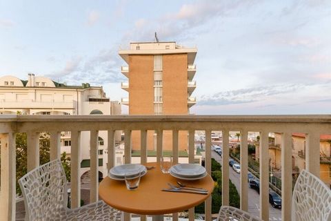 This lovely apartment in Rimini is close to beautiful sandy beach and can sleep 4 guests in its 1 bedroom. With a balcony to unwind and comfortable amenities, it is perfect for coastal vacationers. There is sea at 100 m, where you can go for beach wa...