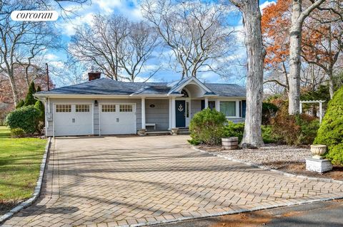 Enjoy the luxury of your own community beach and marina with deeded boating rights at the end of your own street. This well maintained and spacious 3 bedroom, 3 bath one level home is now available in coveted Pine Neck Landing in East Quogue. This ho...