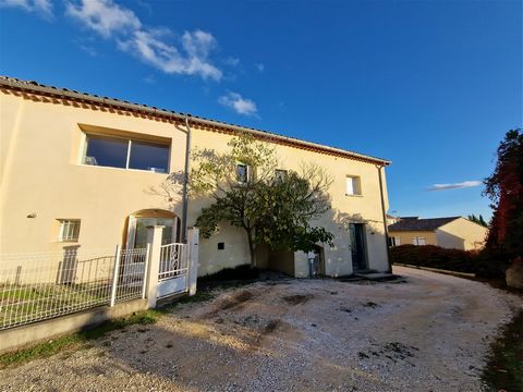 For sale in the town of Alès in the Gard mas (Total surface area of approximately 283 m2) in a quiet area comprising 4 apartments (One T4, two T3 and one T2) fully restored in 2005. Tiles changed in December 2023. City gas central heating for three a...