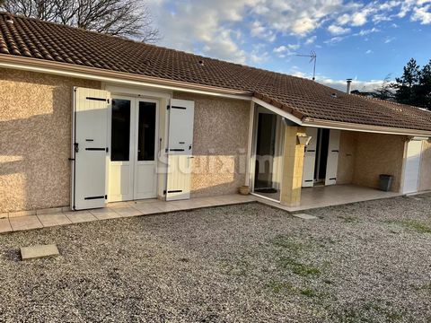 Ref 67477FC: In Saulze sur Rhône, single storey house in a small subdivision without co-ownership. It consists of a living room with a wood stove, an open kitchen and a laundry room. 3 bedrooms and a shower room. 2 sheltered terraces to the east and ...