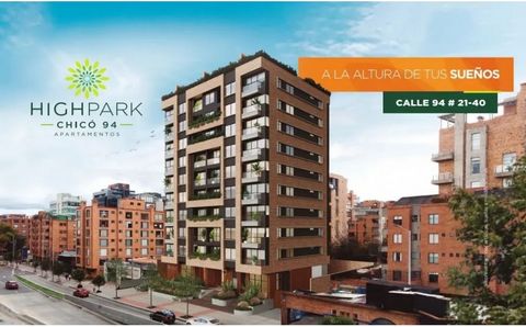 Welcome to High Park Chico 94, an exclusive residential project located in the prestigious area of Chico, Cundinamarca. This imposing 10-story building offers 9 levels of luxurious apartments designed with spectacular finishes for the most demanding ...