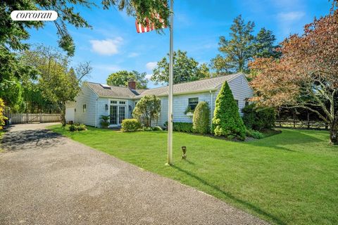 QUOGUE CHARMER Beach House- South of the Highway Adorable three-bedroom two-bath home located south of Quogue Street. This house offers a perfect blend of comfort and ease and outdoor enjoyment. It was recently renovated with a new kitchen & hardwood...